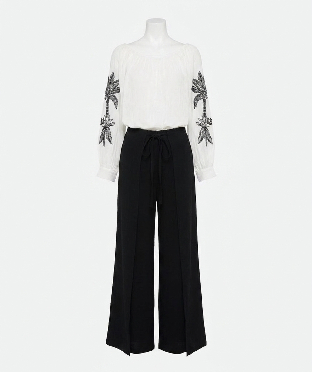NEW ESQUALO batwing blouse in off white